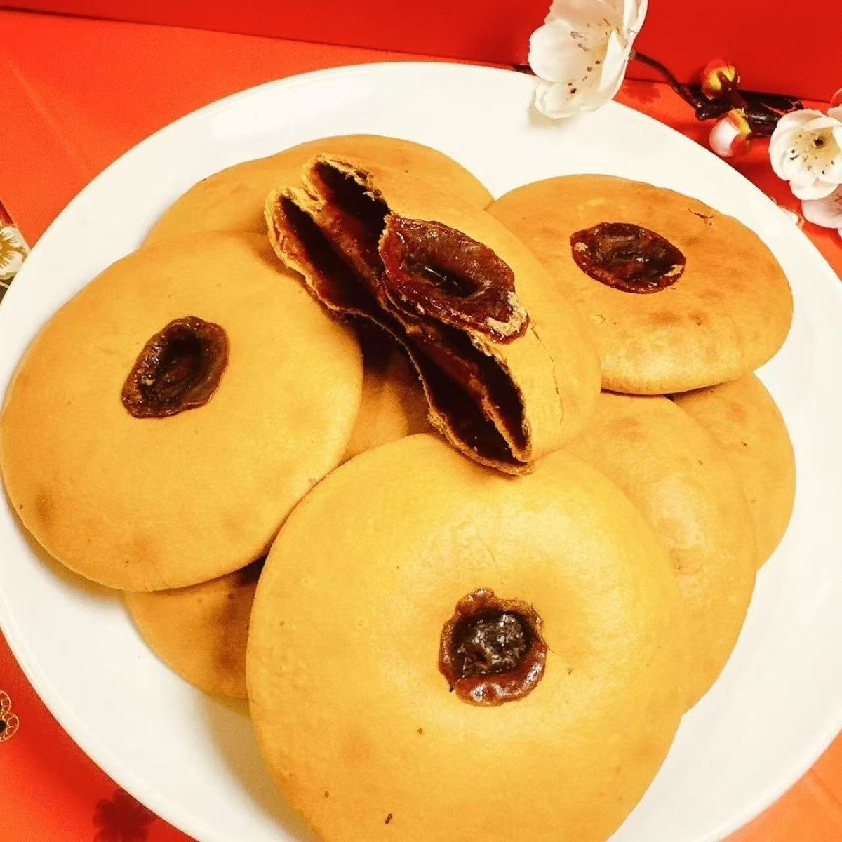 传统糕点红糖肚脐饼健康饱腹潮汕特产休闲零食
