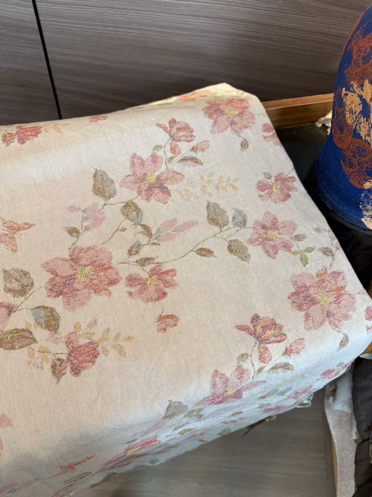 【DADONG·浅桃枝影】150*200麻被罩轻奢多功能可机洗