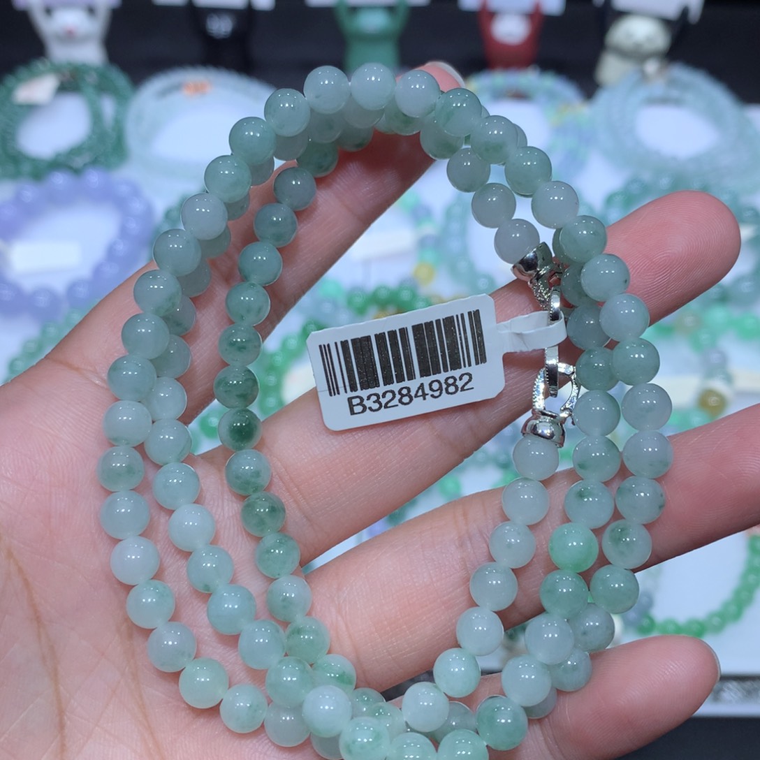 翡翠未镶嵌手串天然