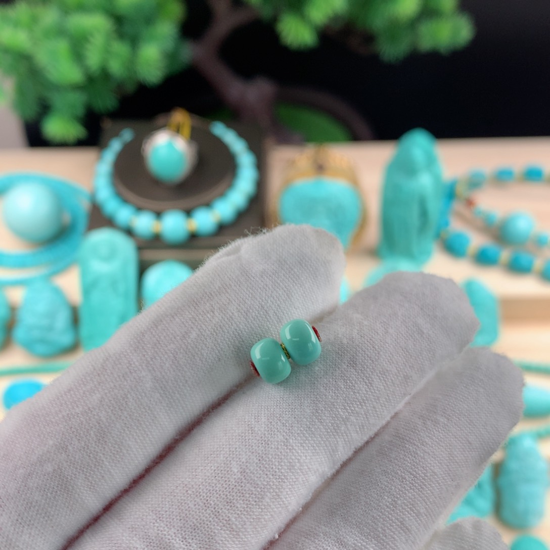 【闪购商品】绿松石珠宝奇石卡6.7未镶嵌