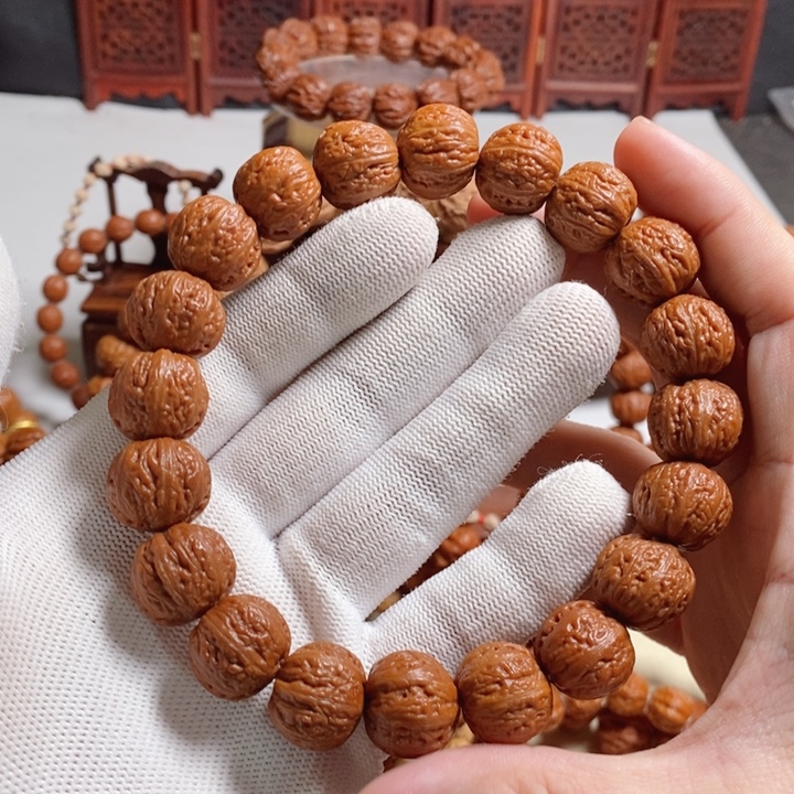 晋***王手串文玩核桃尺寸16