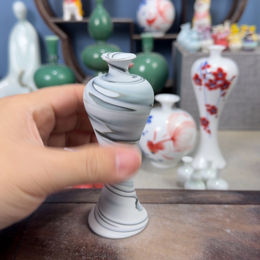 陶瓷手工小花器摆件