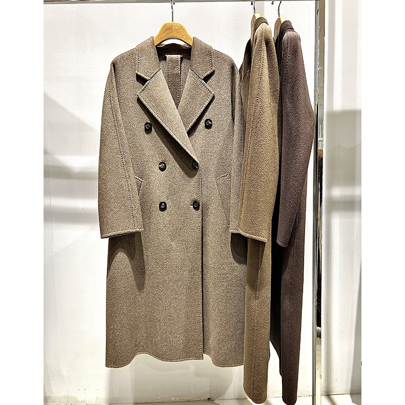 Show Long/舒朗秋冬时尚羊绒毛呢中长款呢大衣气质宽松DSV64