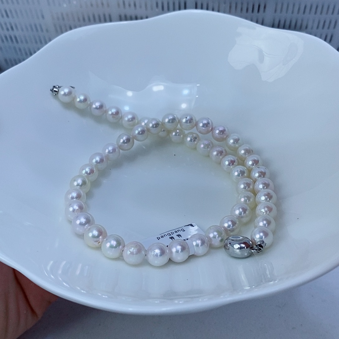 海水珍珠银S925镶嵌颈饰