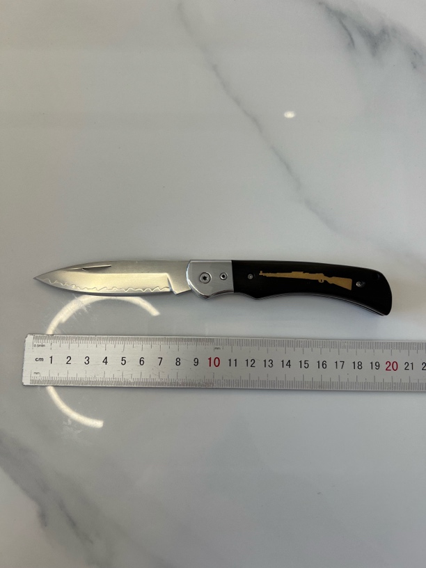 沉瑰宝檀木手柄 三合钢 锋利无锁折叠家用水果刀