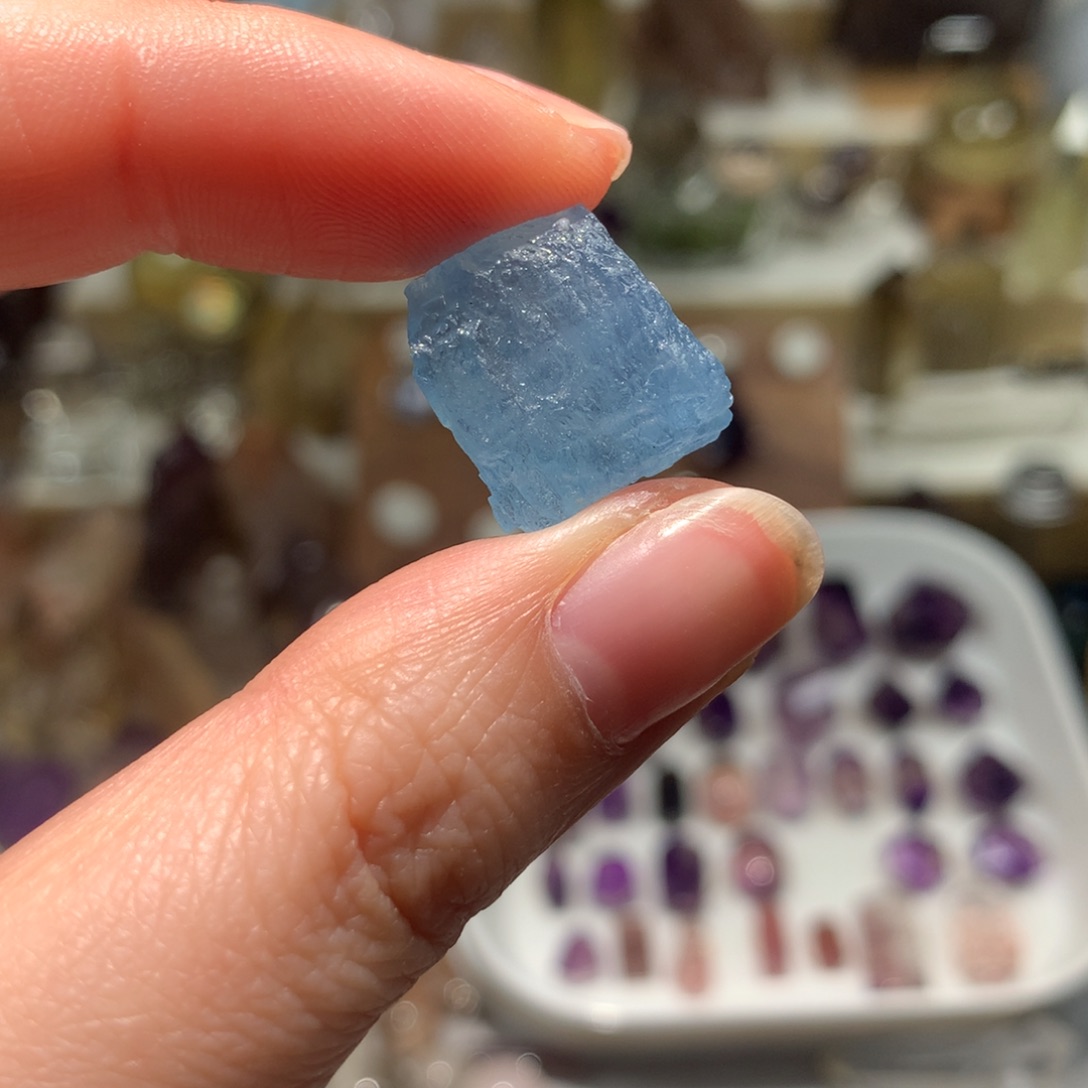 水晶海兰色未镶嵌