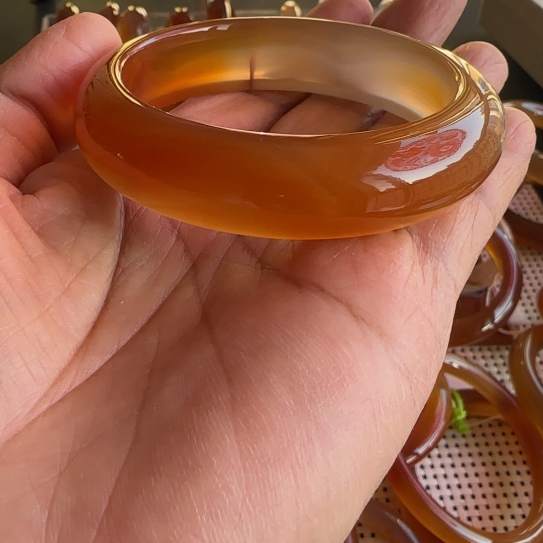 玛瑙/玉髓手镯未镶嵌?***5