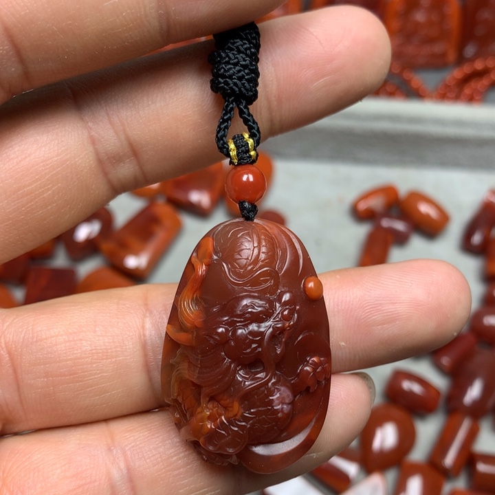 南红玛瑙吊坠(不含链)未镶嵌