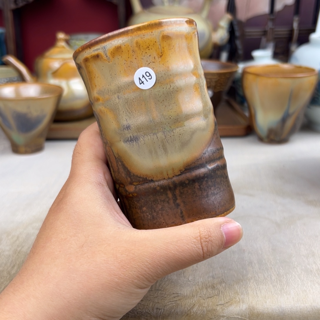 杯纯手工柴烧主人杯