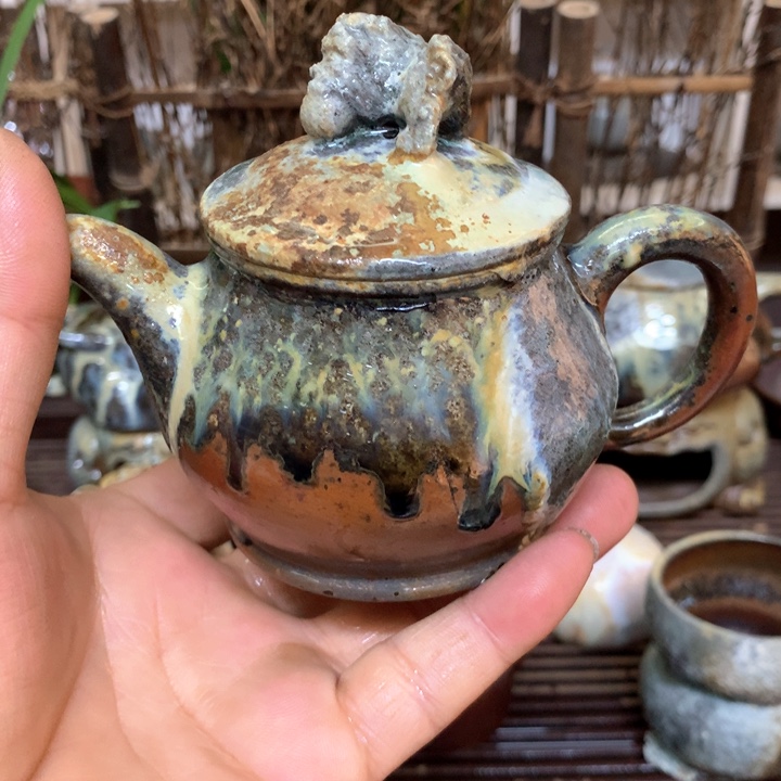 紫砂茶壶纯自然高温裸柴烧