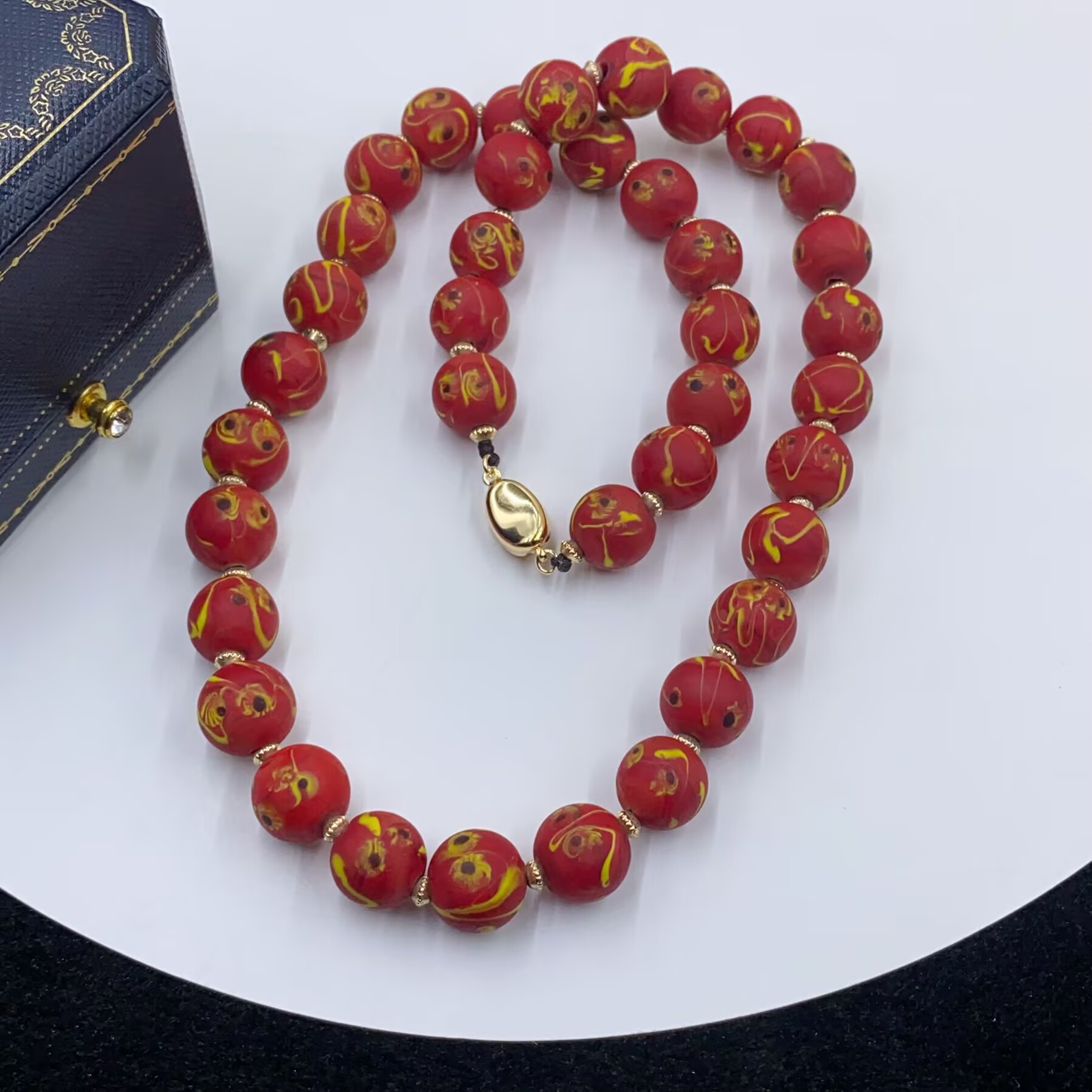 4723  红色项链多样性发货