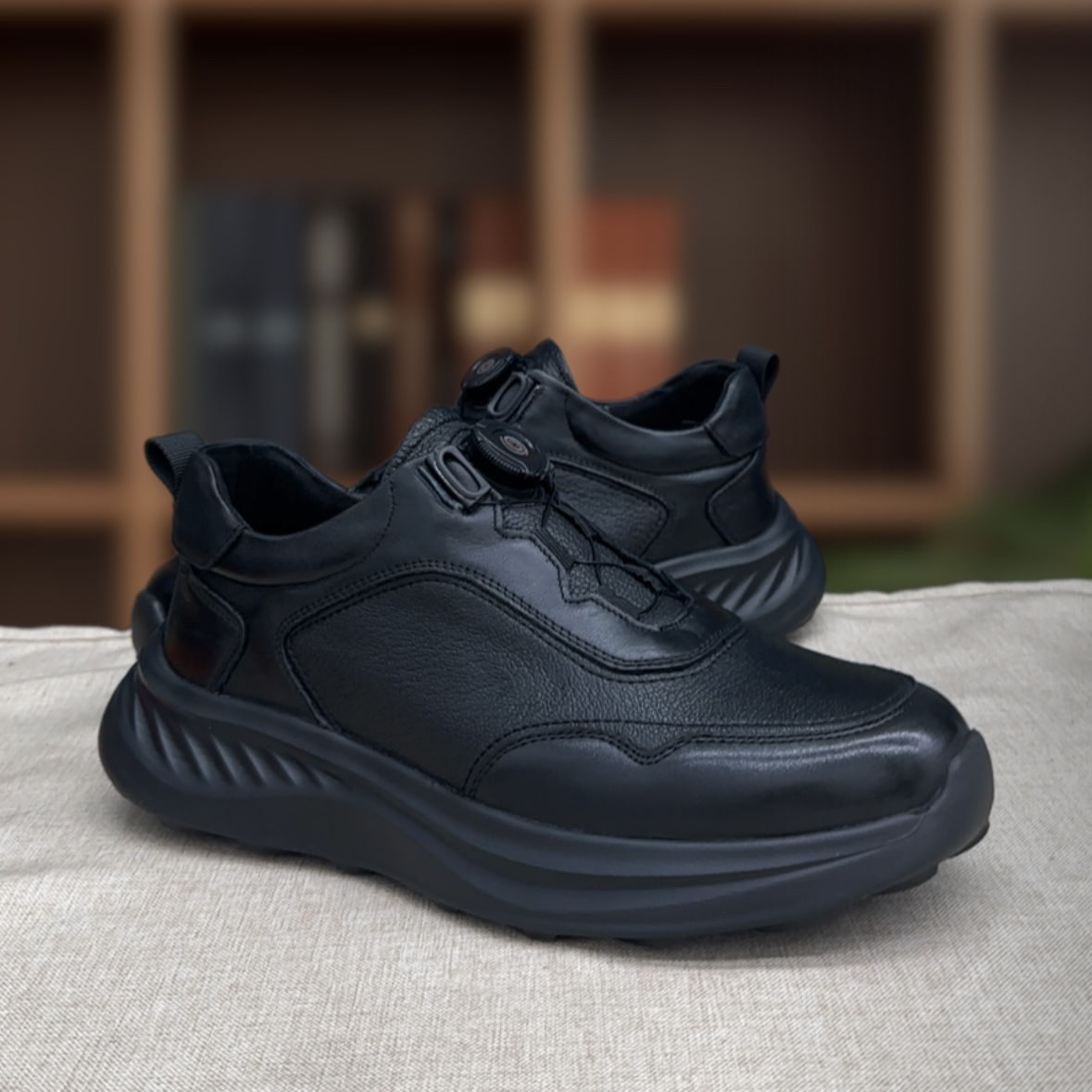 25新款头层鹿皮男士一脚蹬轻便舒适平底商务休闲运动皮鞋