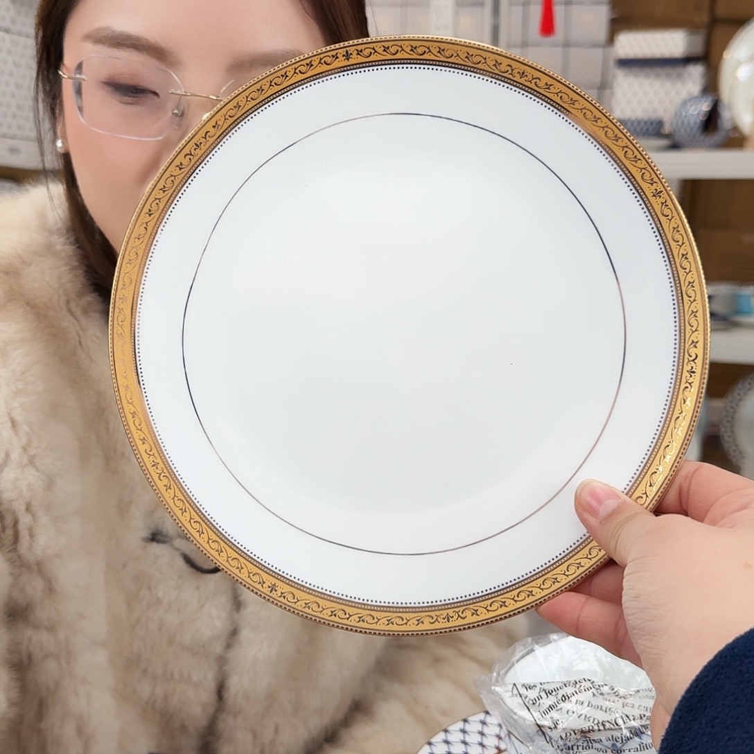 骨瓷高骨9英寸月光盘23cm一个