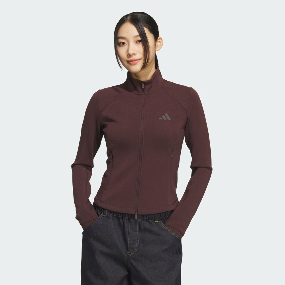 【滔搏联动】adidas阿迪达斯双旦礼女子运动休闲修身夹克外套KF2508