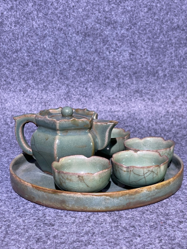 老窑茶具一壶四杯