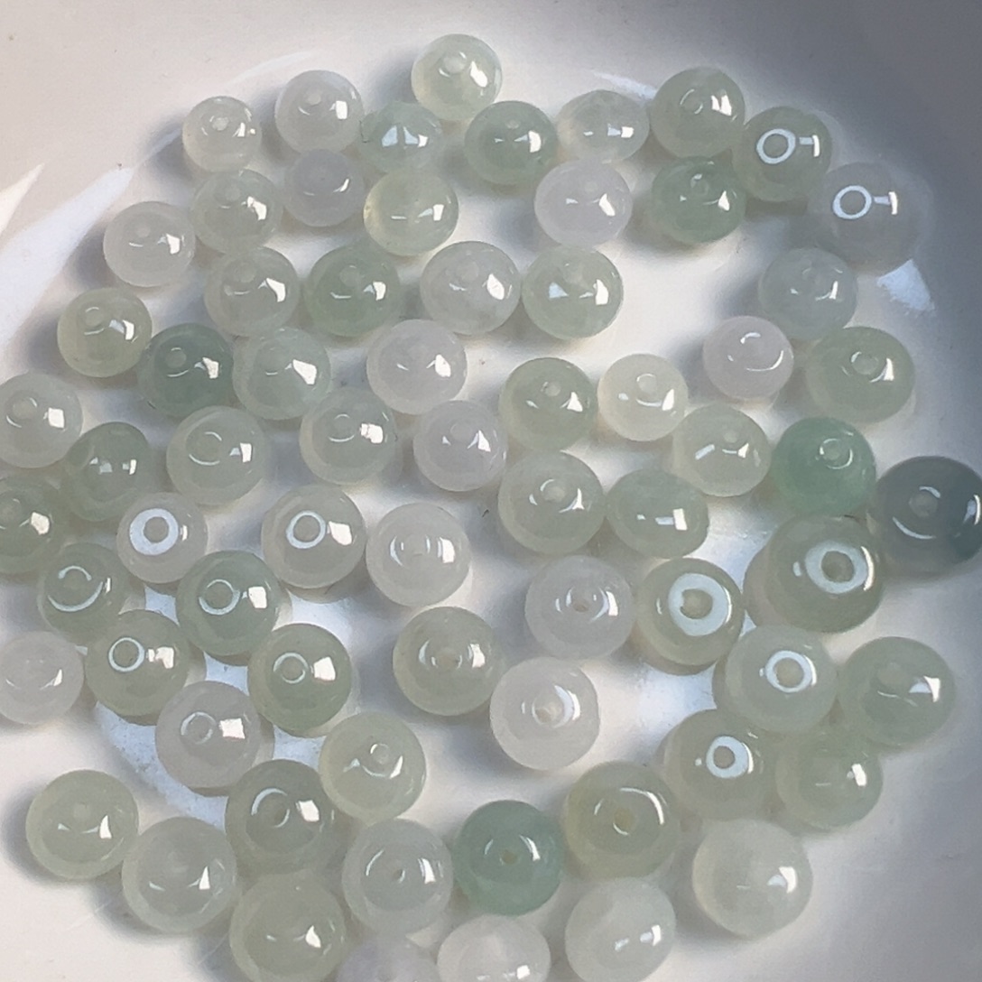 翡翠散珠翡翠卡7➕鼓珠一颗可挑