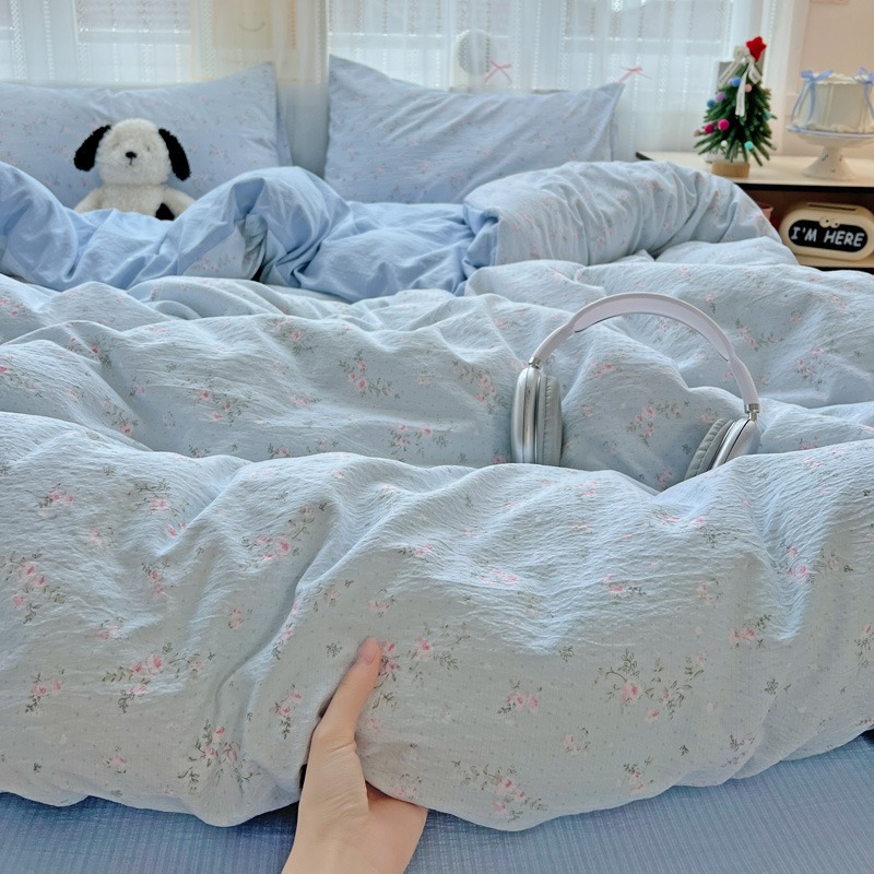 2025新款高克重超柔四件套床品套件柔软透气床品四件套床单小清新