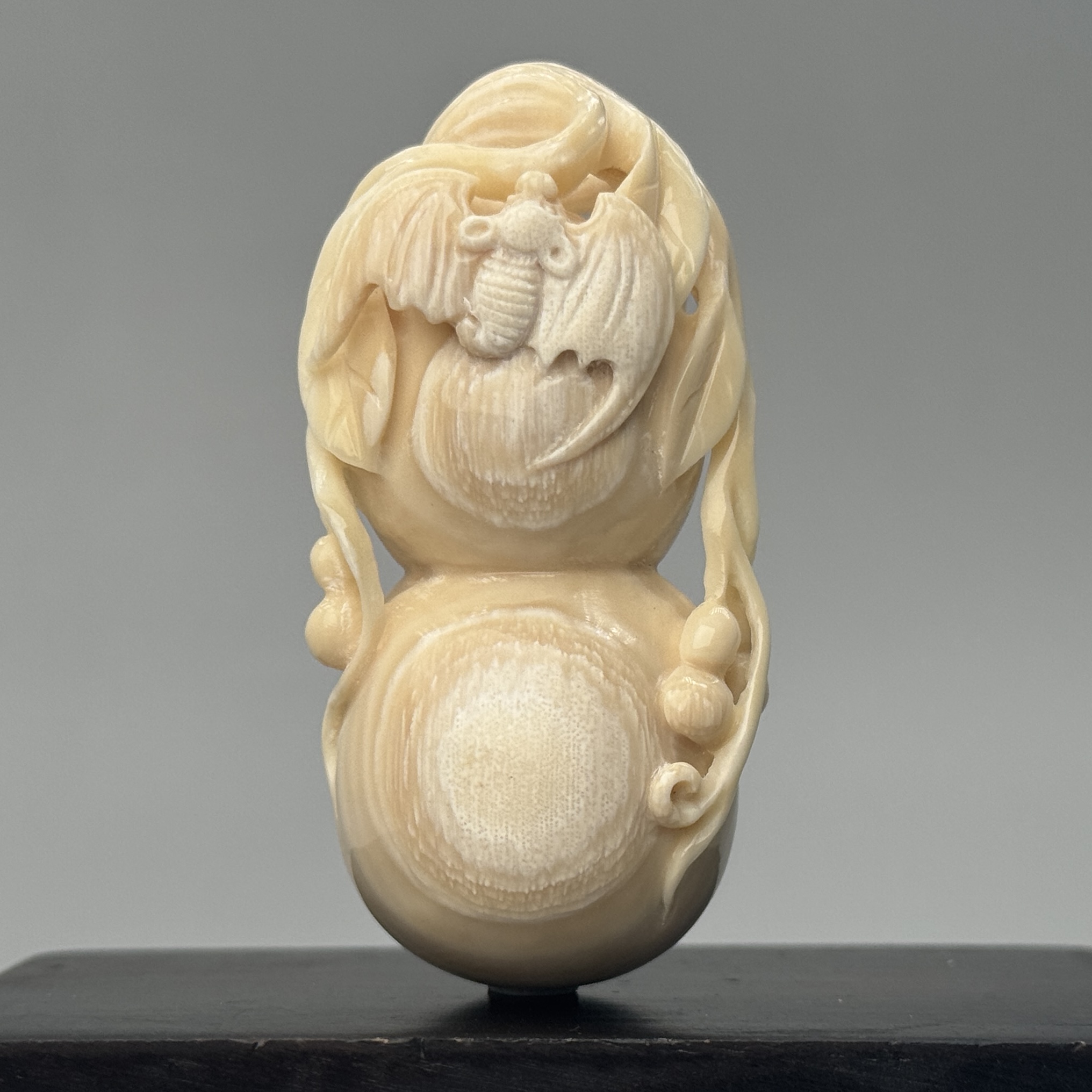 DEZHI/德志【清仓促销】38g福禄双全57*29*28mm天然猛犸手把件P492