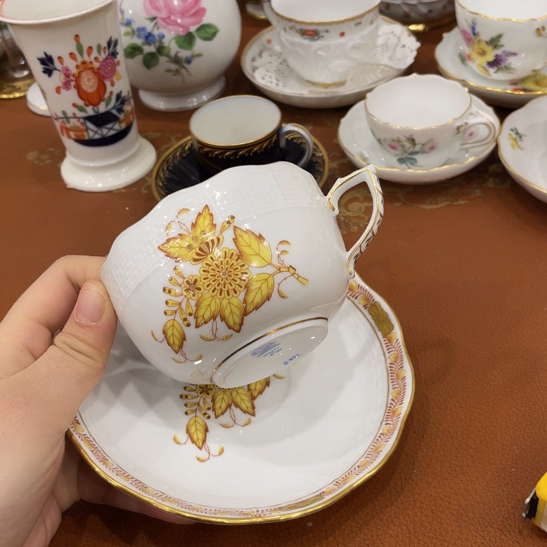 瓷片中古赫伦红茶杯九折