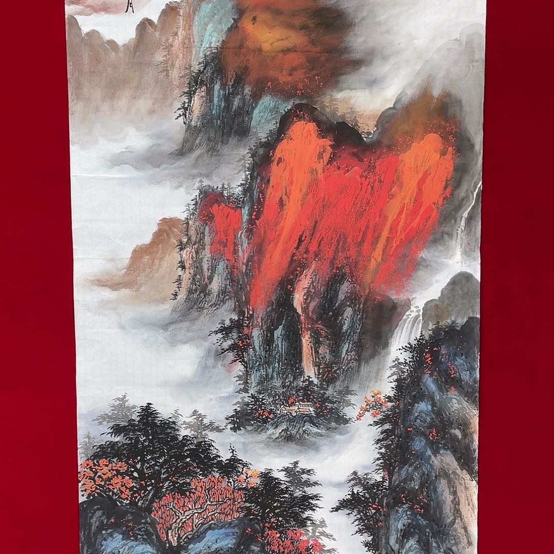 国画凌行志手绘作品