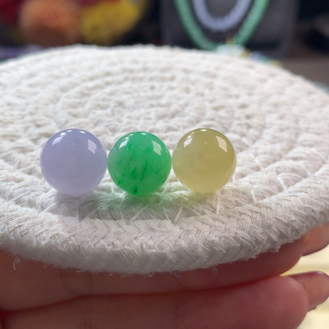 翡翠颈饰未镶嵌翡翠三彩福禄寿卡12+一手出