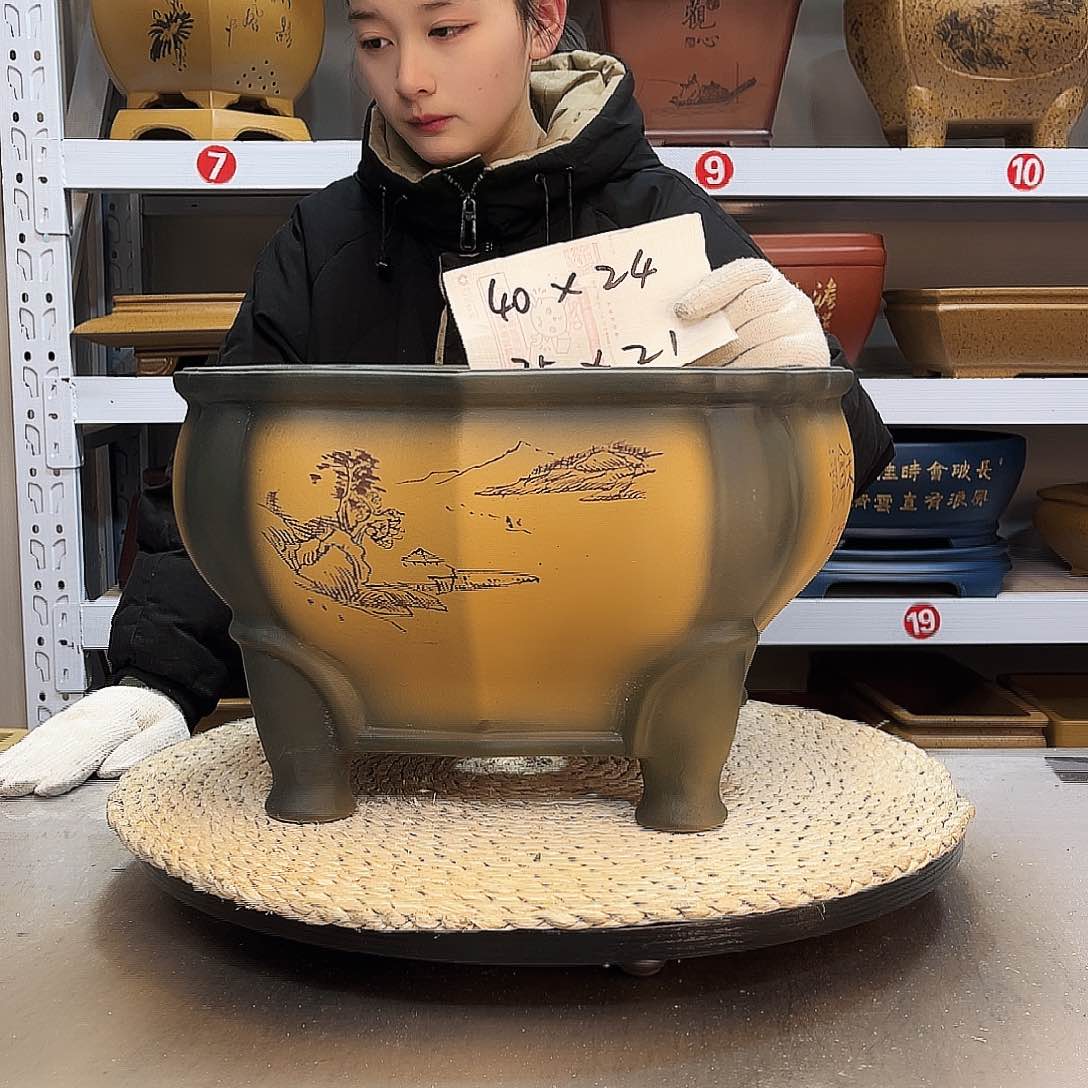 紫砂花盆紫砂花盆