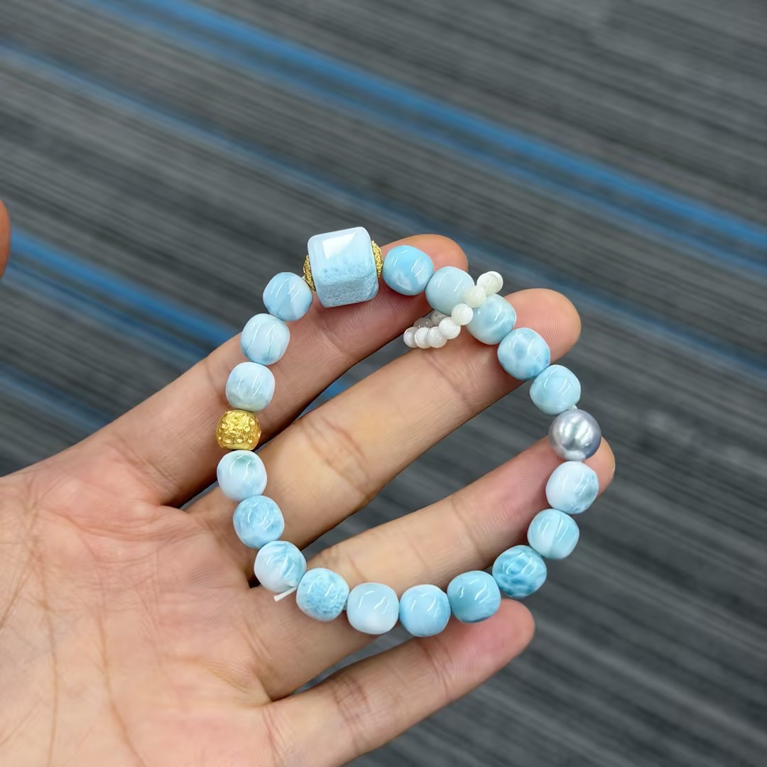 【不二】海纹石星辰大海18K金手链（多样性发）
