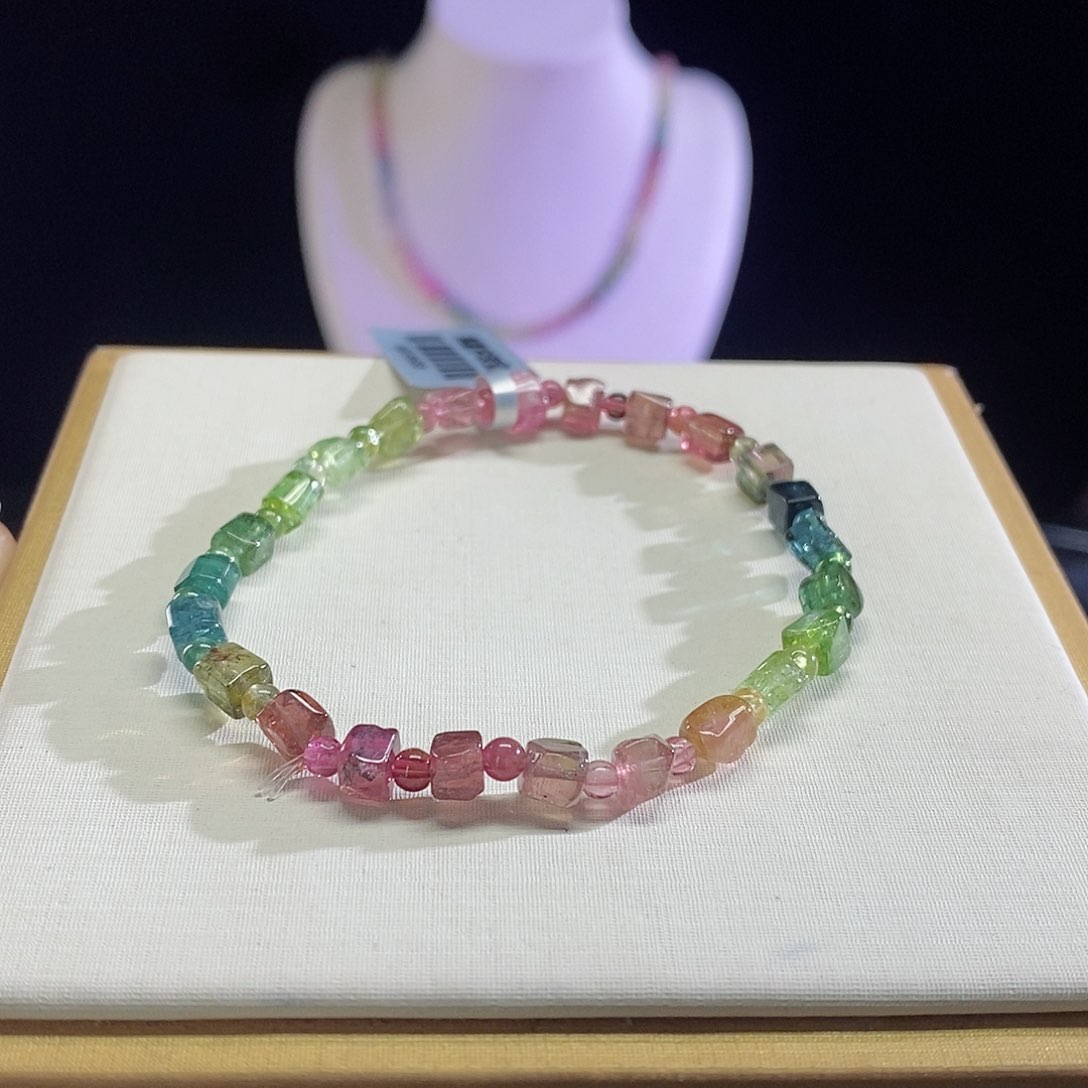 碧玺手链未镶嵌随形