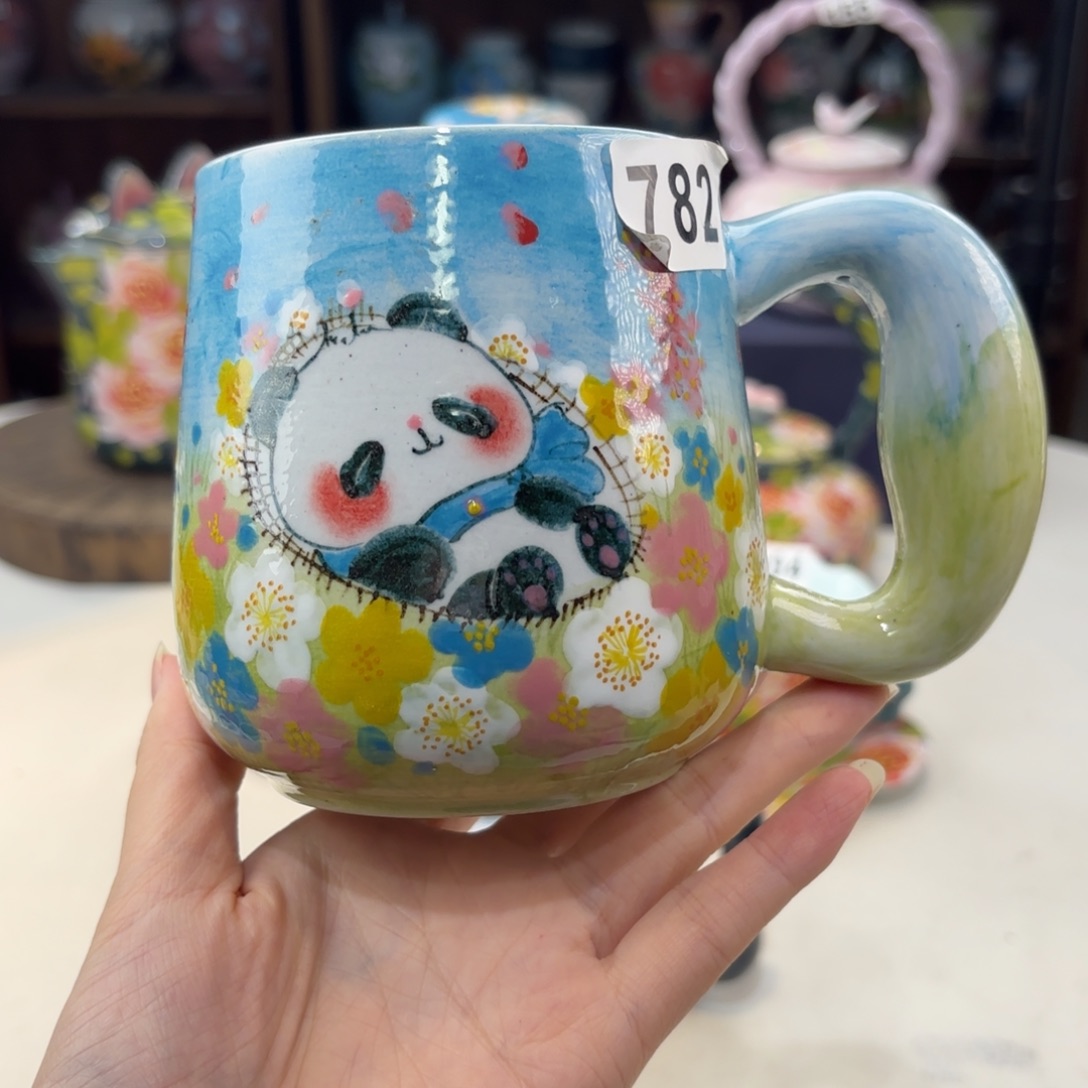 景德镇手绘高温釉下彩陶瓷茶具