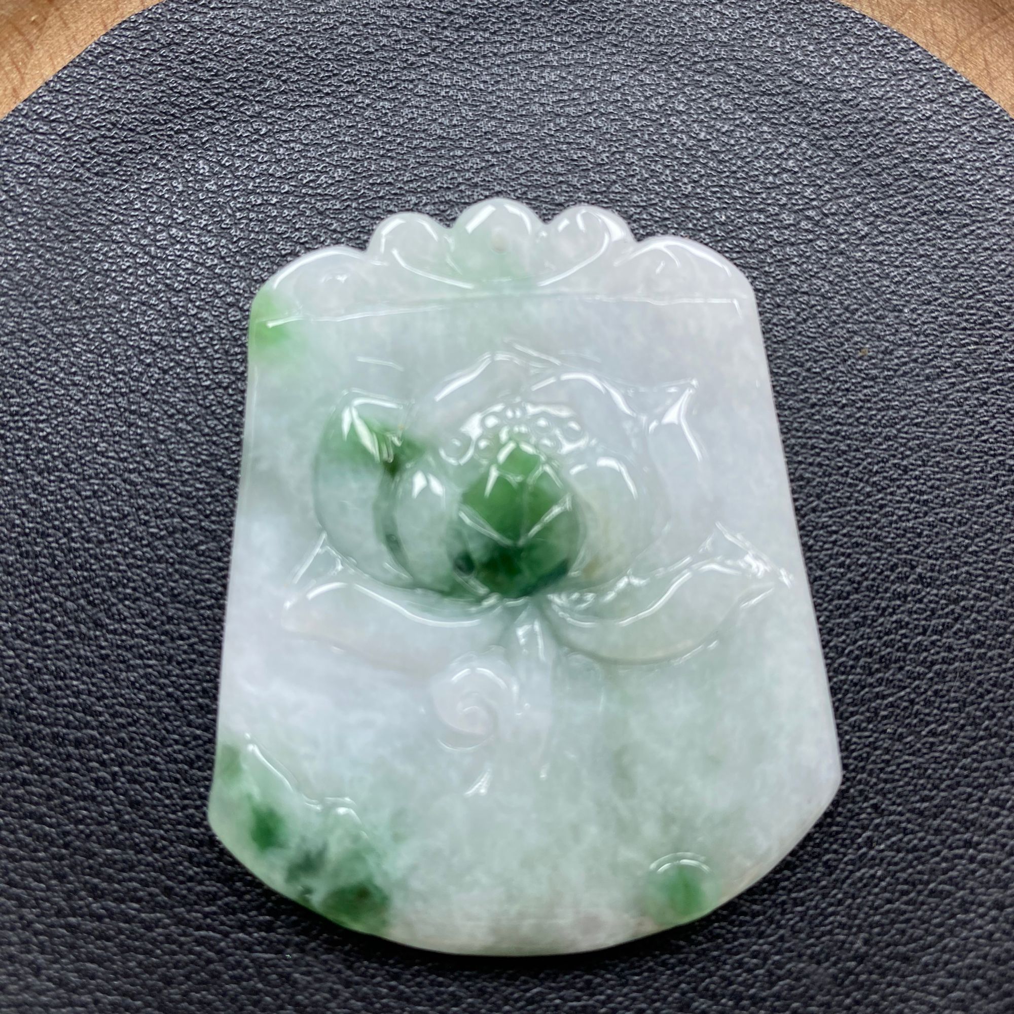 （1号店）-X46-天然翡翠-一品青莲