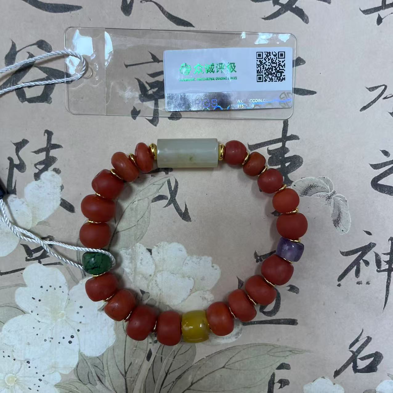 小点位算盘珠老甘南带佛头 手串 YZ1069 [燕赵造物司］