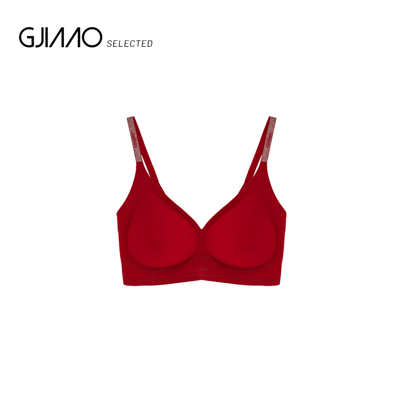 2040 钻肩带素版红色美背背心