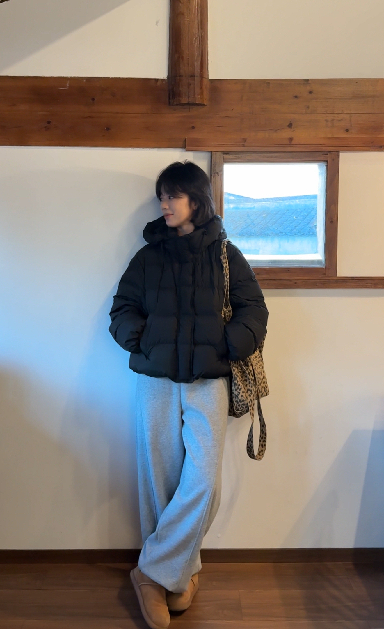 BY SUCHEN 肯豆风95白鸭绒磁吸扣短款连帽羽绒服外套