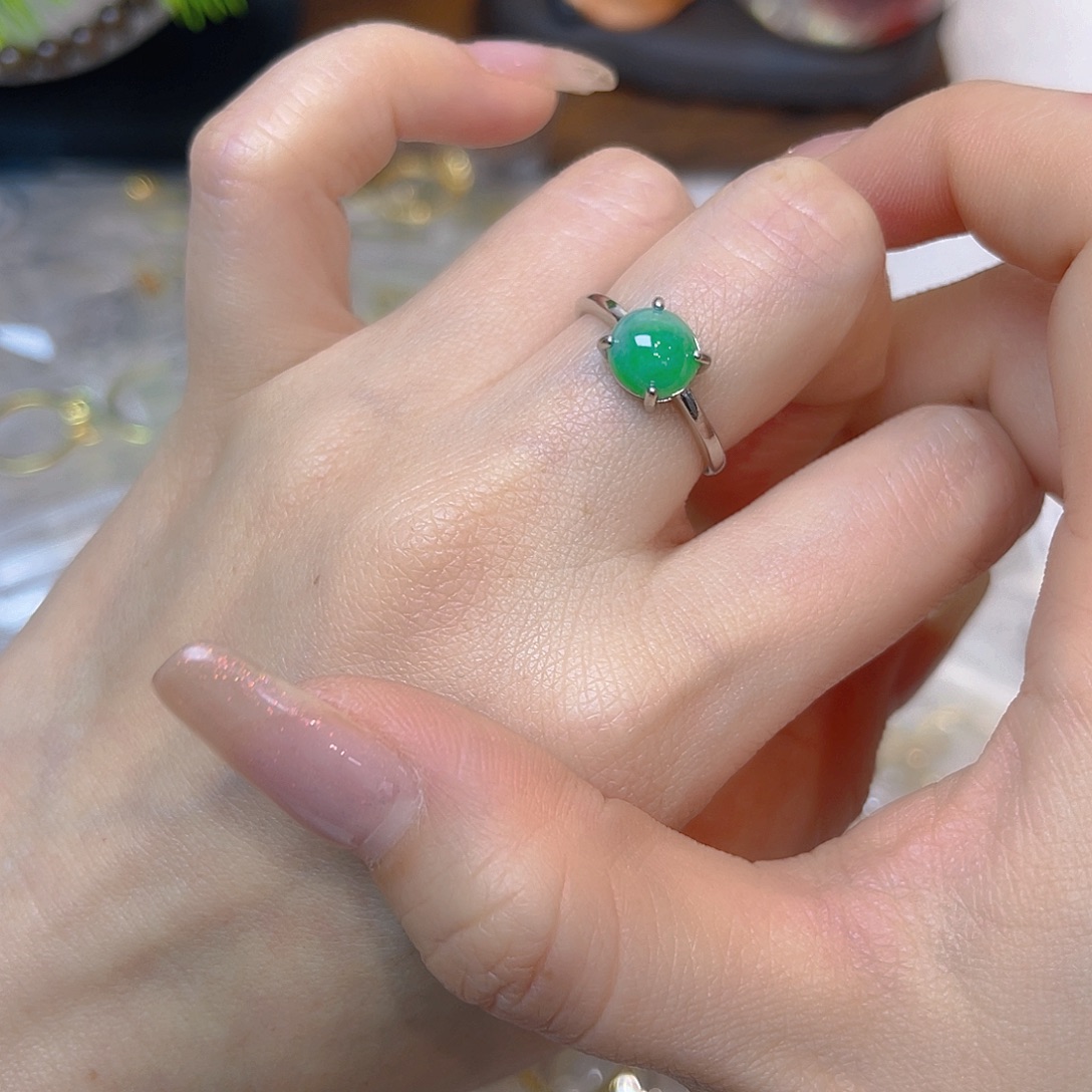 翡翠银S925镶嵌颈饰