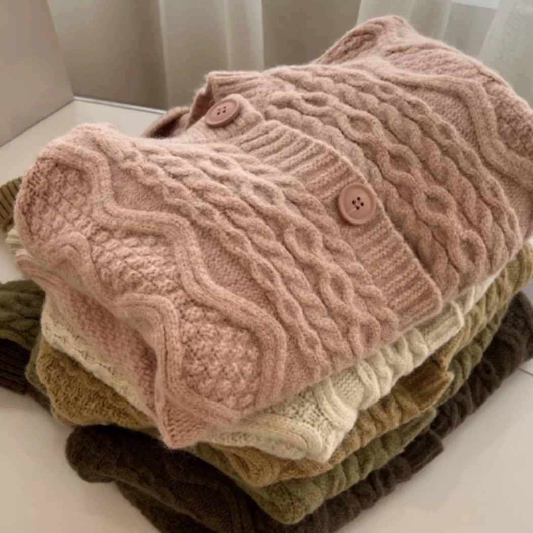 秋冬开衫套头毛衣