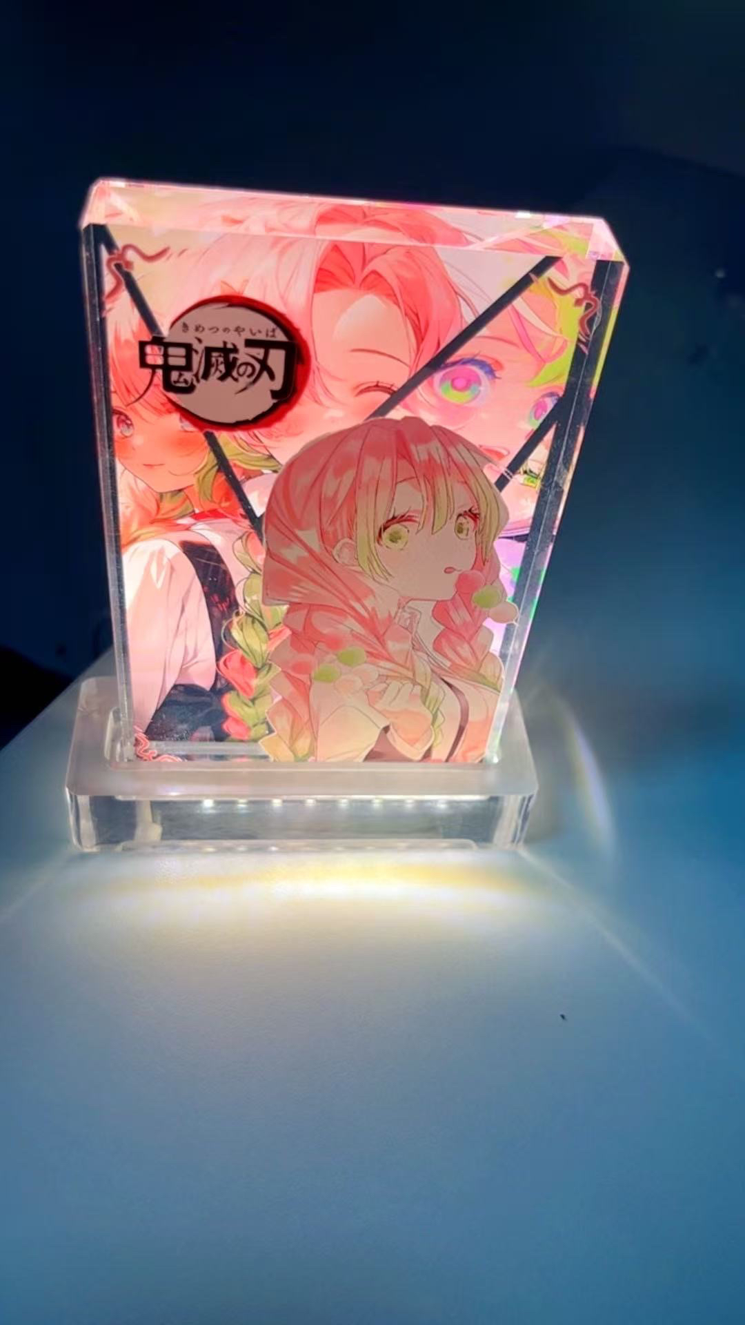发光底座小夜灯竖款亚克力水晶砖USB接口15*4.5*1.8（横款需备注）
