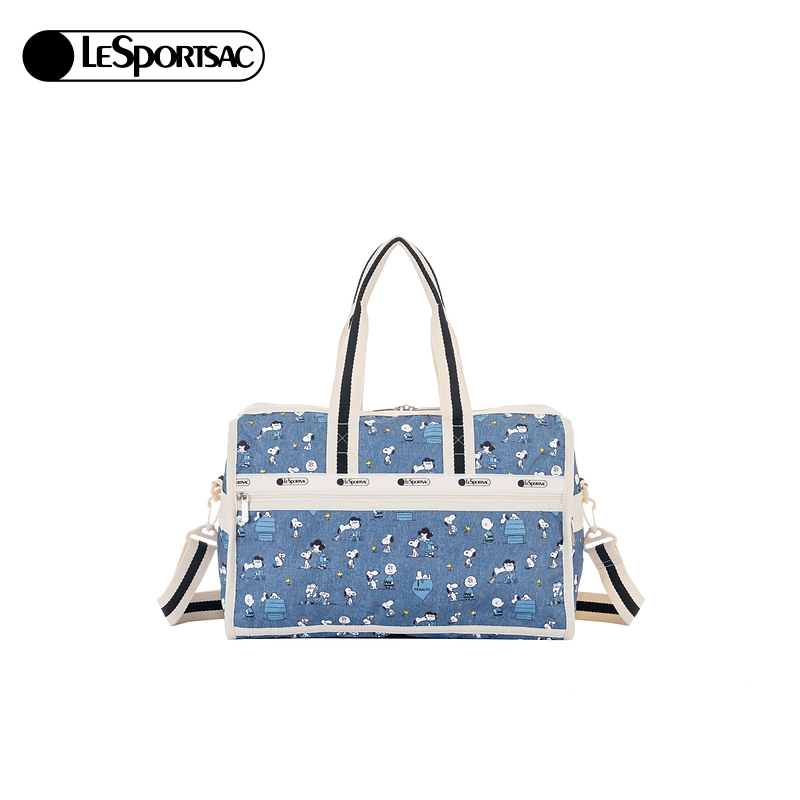 LeSportsac乐播诗花生漫画系列复古史努比大容量行李包手提斜挎包