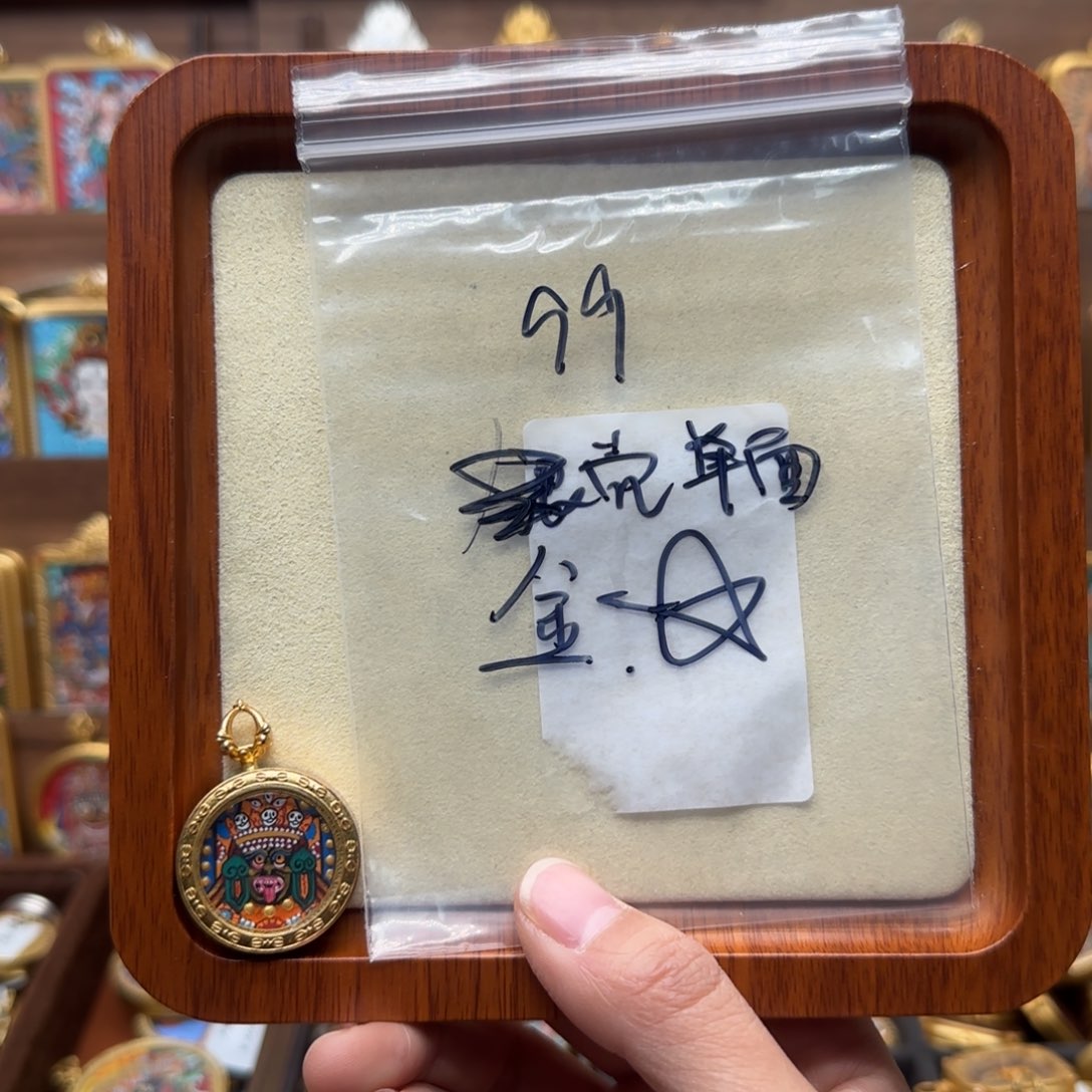 吊坠手****5古祥手绘唐卡