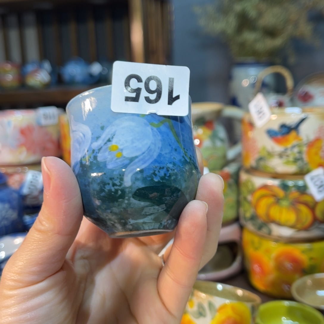 杯素浅陶瓷手工手绘