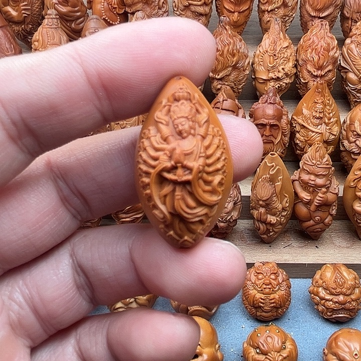 吊坠橄榄核21观音