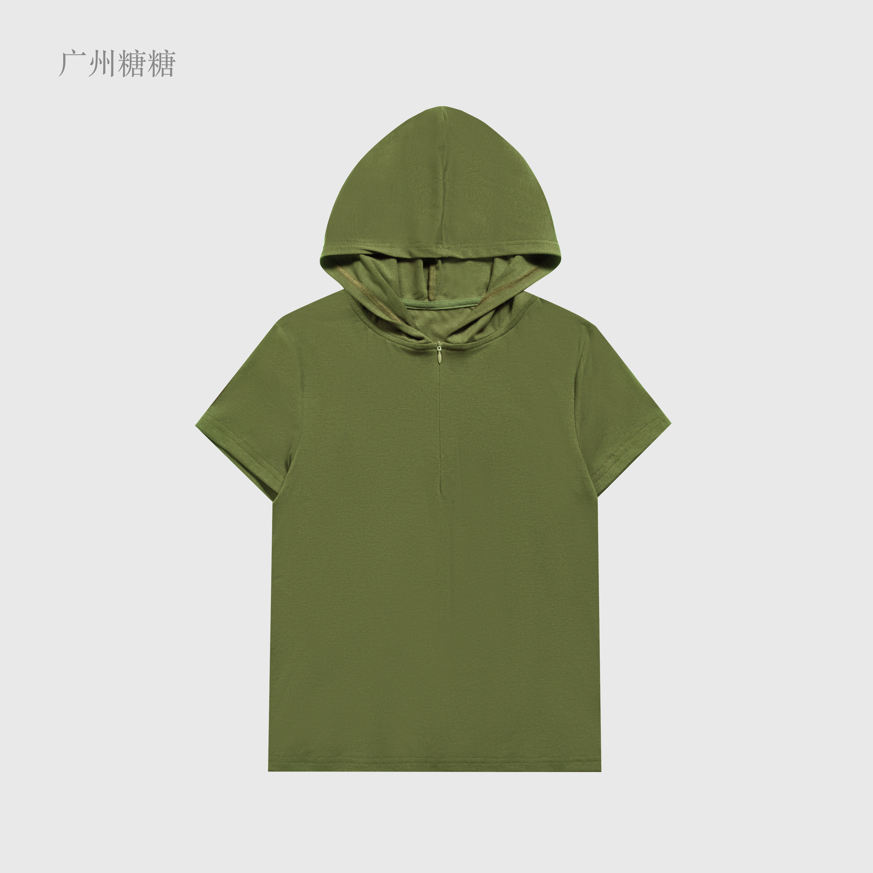 夏季新款210g莱赛尔天丝美诺棉显瘦运动时尚百搭连帽T恤【6885】