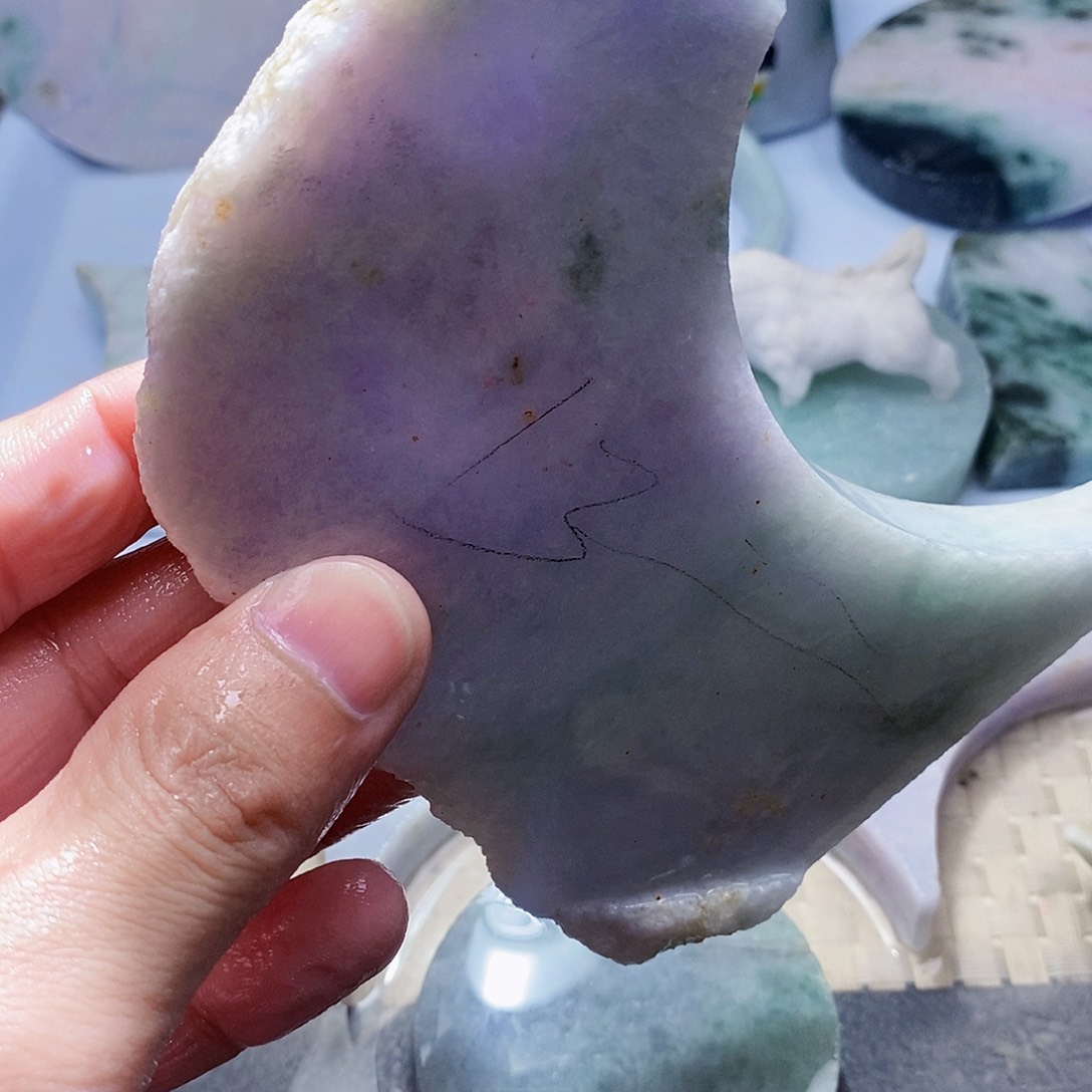 翡翠未镶嵌颈饰698