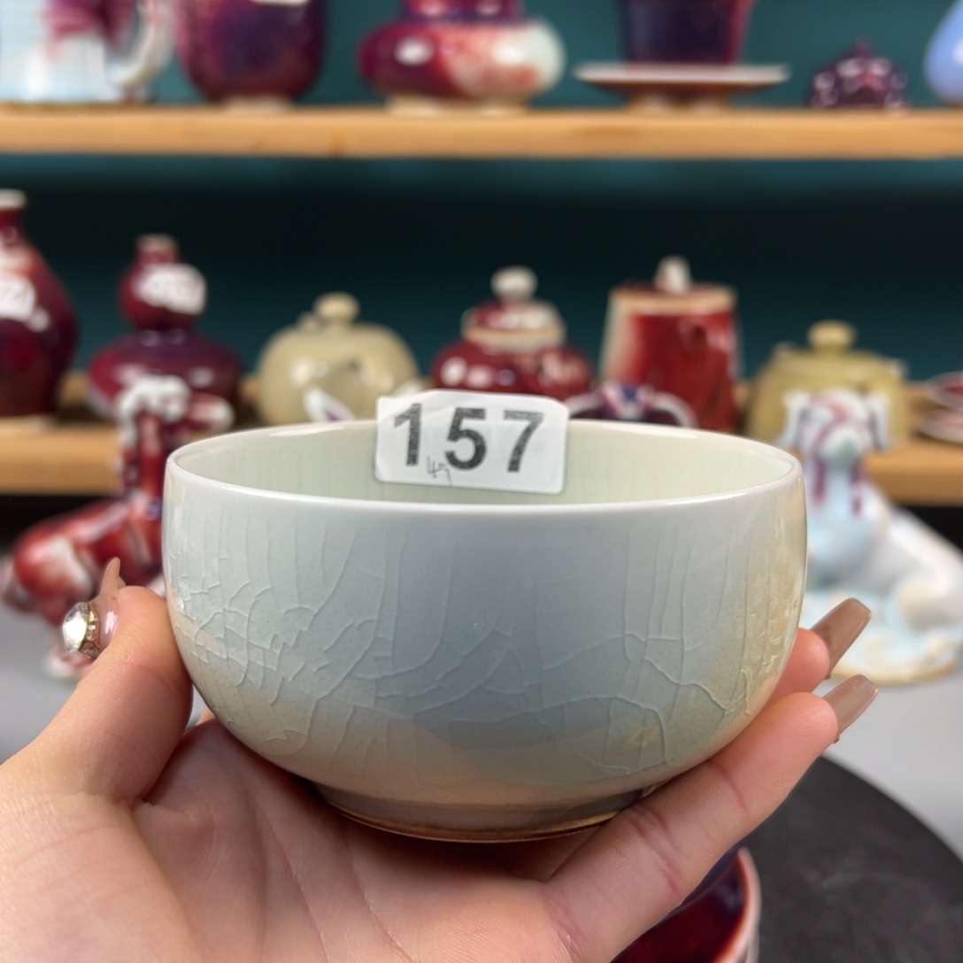瓷片全品无暇小碗纯手工