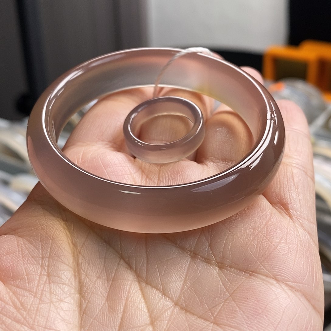 玛瑙/玉髓手镯合金肖*克