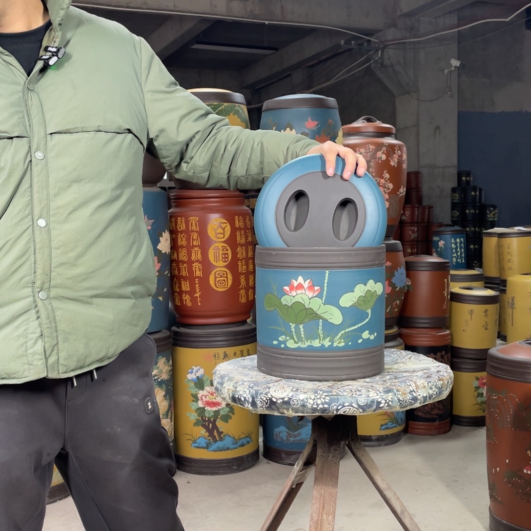 宜兴原矿紫砂茶叶罐