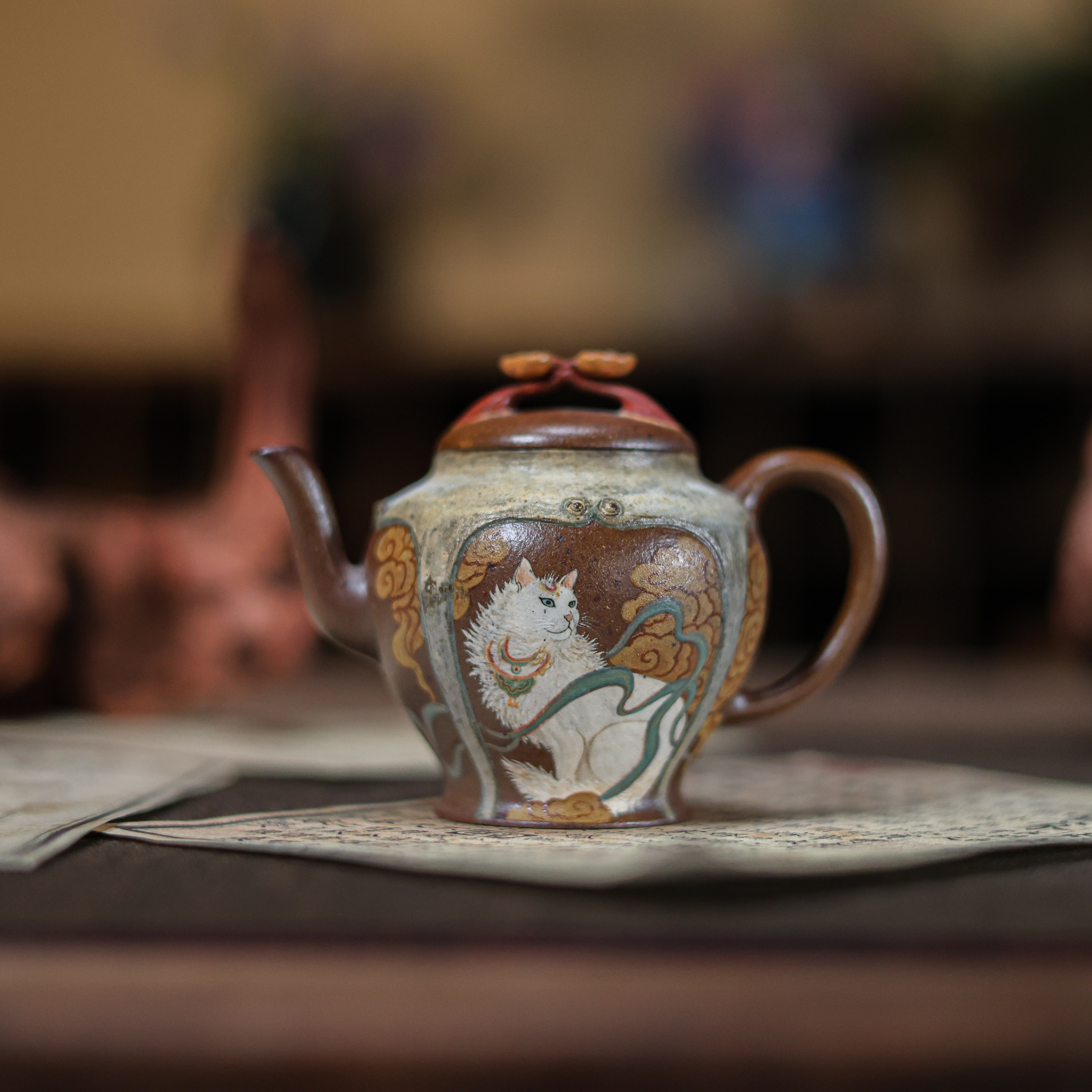 【九姐爱喝茶】玄猫壶（观羽0778）