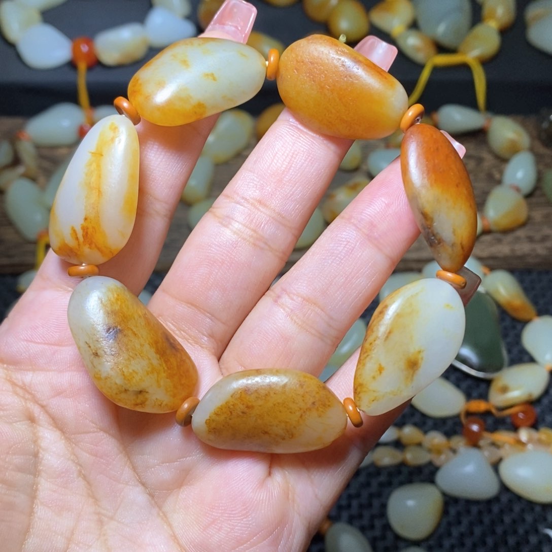 和田玉手链未镶嵌石****面