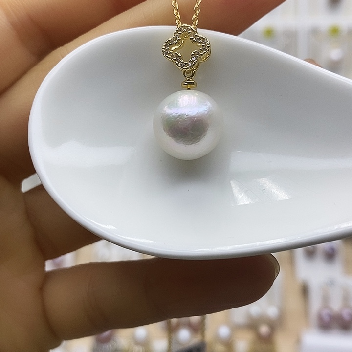 淡水珍珠颈饰合金