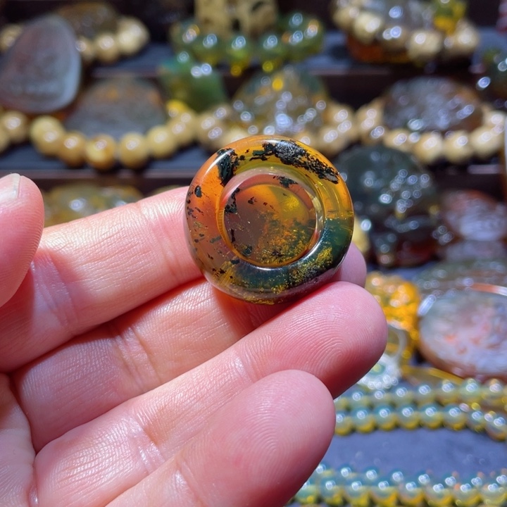 琥珀手链未镶嵌天然