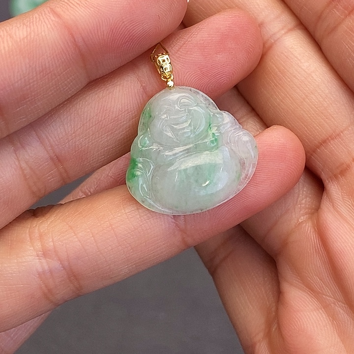 紫***静翡翠未镶嵌颈饰翡翠